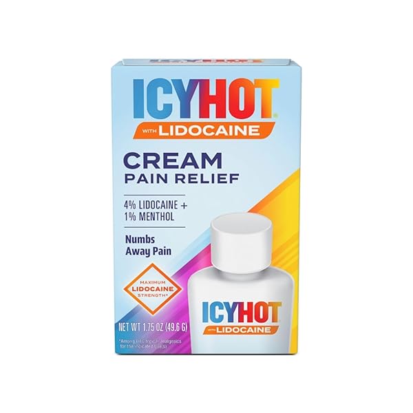 ICY HOT MAX STRENGTH PAIN RELIEF CREAM WITH LIDOCAINE PLUS MENTHOL, 2.7 OUNCES