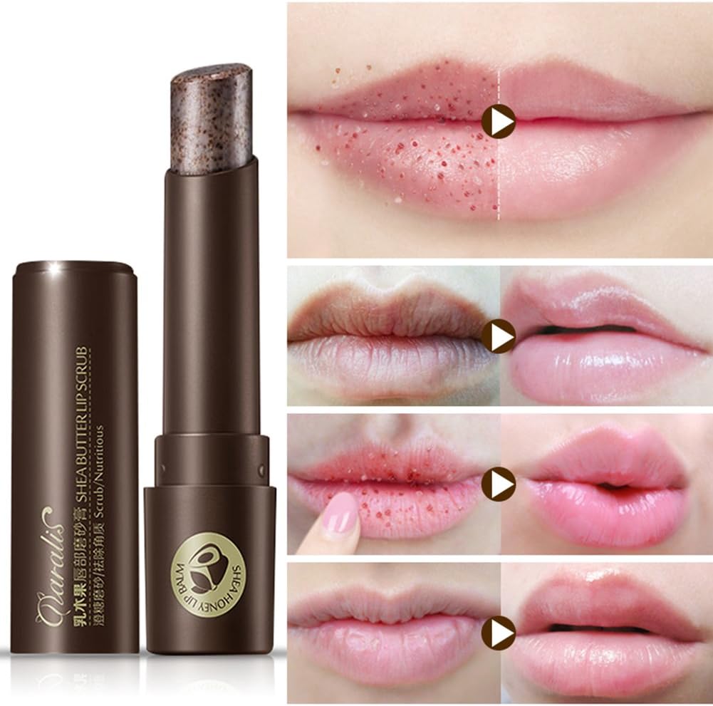 JUHON Lip Exfoliator Clear Lips Care Moisturizing Lips Remove Dead Skin Lip Scrub