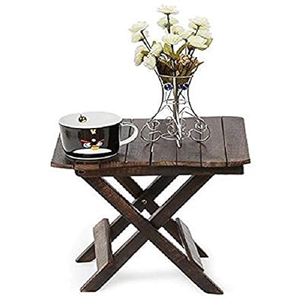 Sk Handicraft Wooden Folding Table, Baby Table for Living Room Size-12 inch