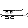 Great Day Quick-Draw Overhead Gun Rack - For UTVs With Roll Bar Depth of 23-28in - Black Powder-Coated Finish - 2 Gun Model, QD850-OGR