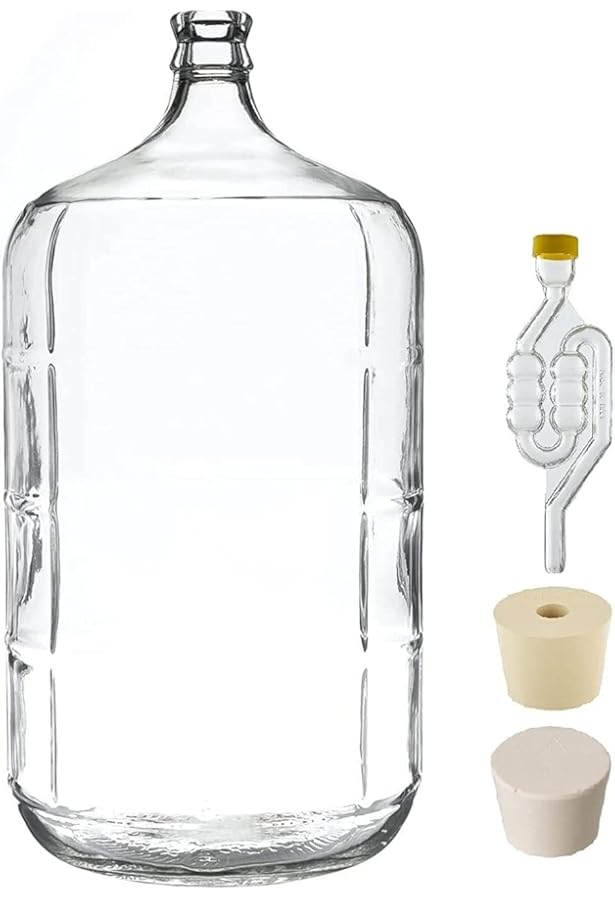 Learn To Brew 3 gallon Glass LLC Wine Beer Fermenter Carboy