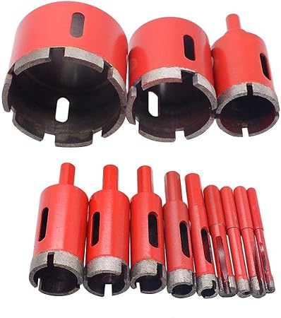 1 Foret Diamant 6 95 Mm 8 Mm 28 Mm Ouvre Marbre Scie Cloche Pour Percage De Marbre Granit Brique Carrelage Ceramique Beton Amazon Fr Bricolage