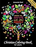 Christian Coloring Book for Adults Black Background by 
