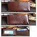 Sannysis Men Bifold Business PU Leather Wallet ID Credit Card Holder Purse (Brown)