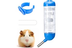 PStarDMoon Small Animals Water Bottle, Bunny Water Bottle, Hamster Water Bottle, Guinea Pig Water Bottle, Suitable for Rabbits Chinchilla Hamsters Guinea Pigs Gerbils Groundhog Squirrels (4.2 oz)