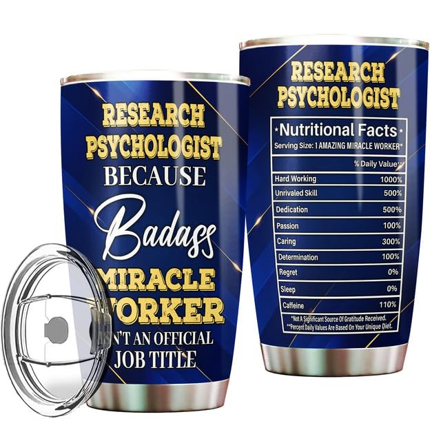 MONIZILUCKY Research Psychologist Tumbler Stainless