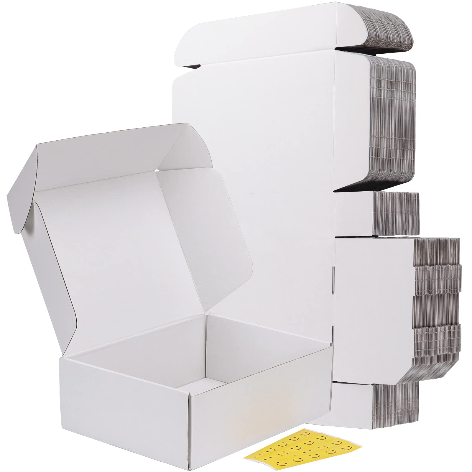 Photo 1 of RLAVBL 12x9x4 Inches Shipping Boxes Set of 20, White Corrugated Cardboard Box, Mailer Boxes for Small Business