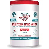 My-Shield Sanitizing Hand Wipes - 80 Count (1-tub) Alcohol-Free, Long-lasting Protection. Kills 99.9% of Germs. Moisturizes With Aloe Vera. Formulated with Zetrisil. FDA Registered