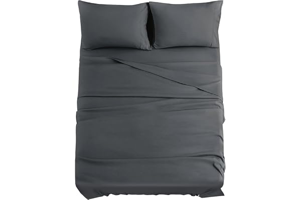 JOLLYVOGUE Queen Size Bed Sheet Set - 4 Piece Bed Sheets Set with Deep Pocket - Soft Breathable & Cooling - Resists Shrinkage