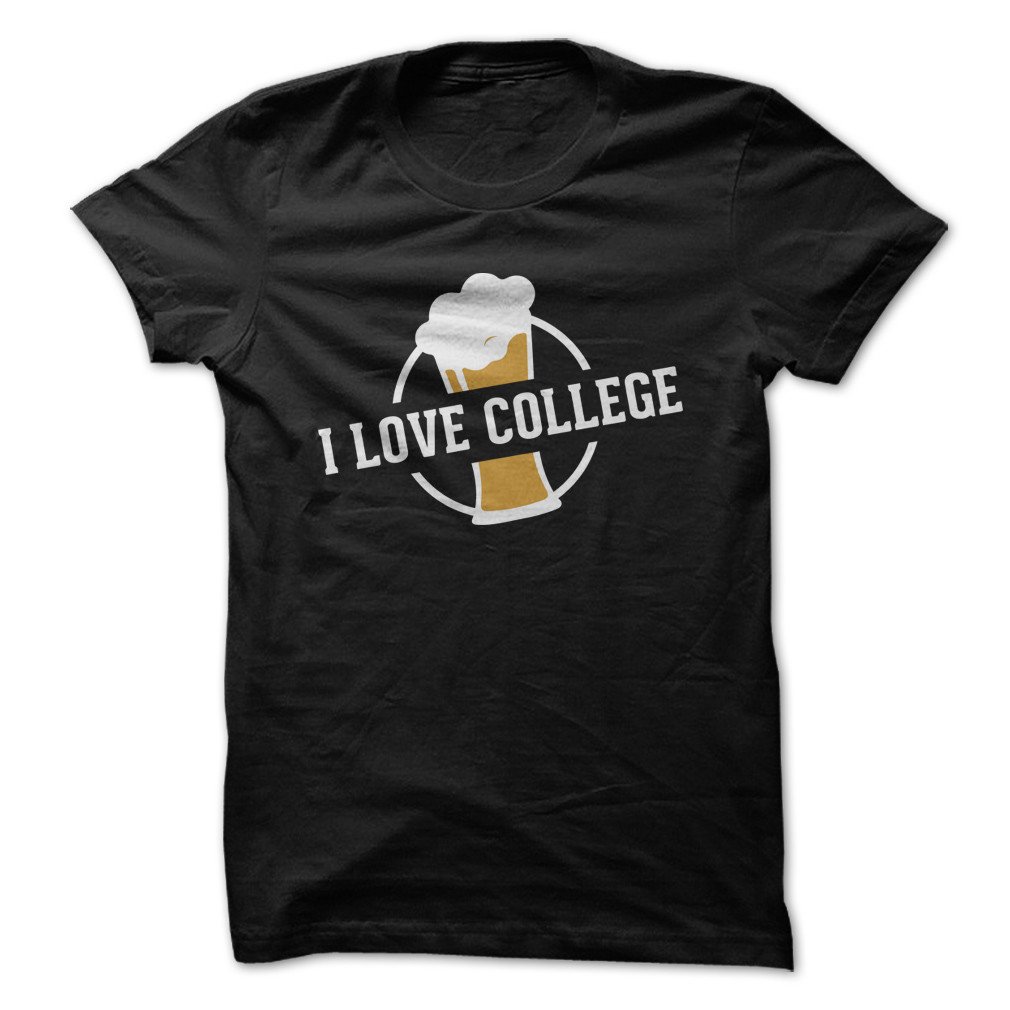 I Love College Funny T Shirt Made On Demand In Usa 6468 Seknovelty