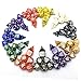 SmartDealsPro Pearl Polyhedral Dice Sets with Drawstring Pouches for Dungeons and Dragons DND RPG MTG Table Games D4 D6 D8 D10 D% D12 D20 (35PCS)