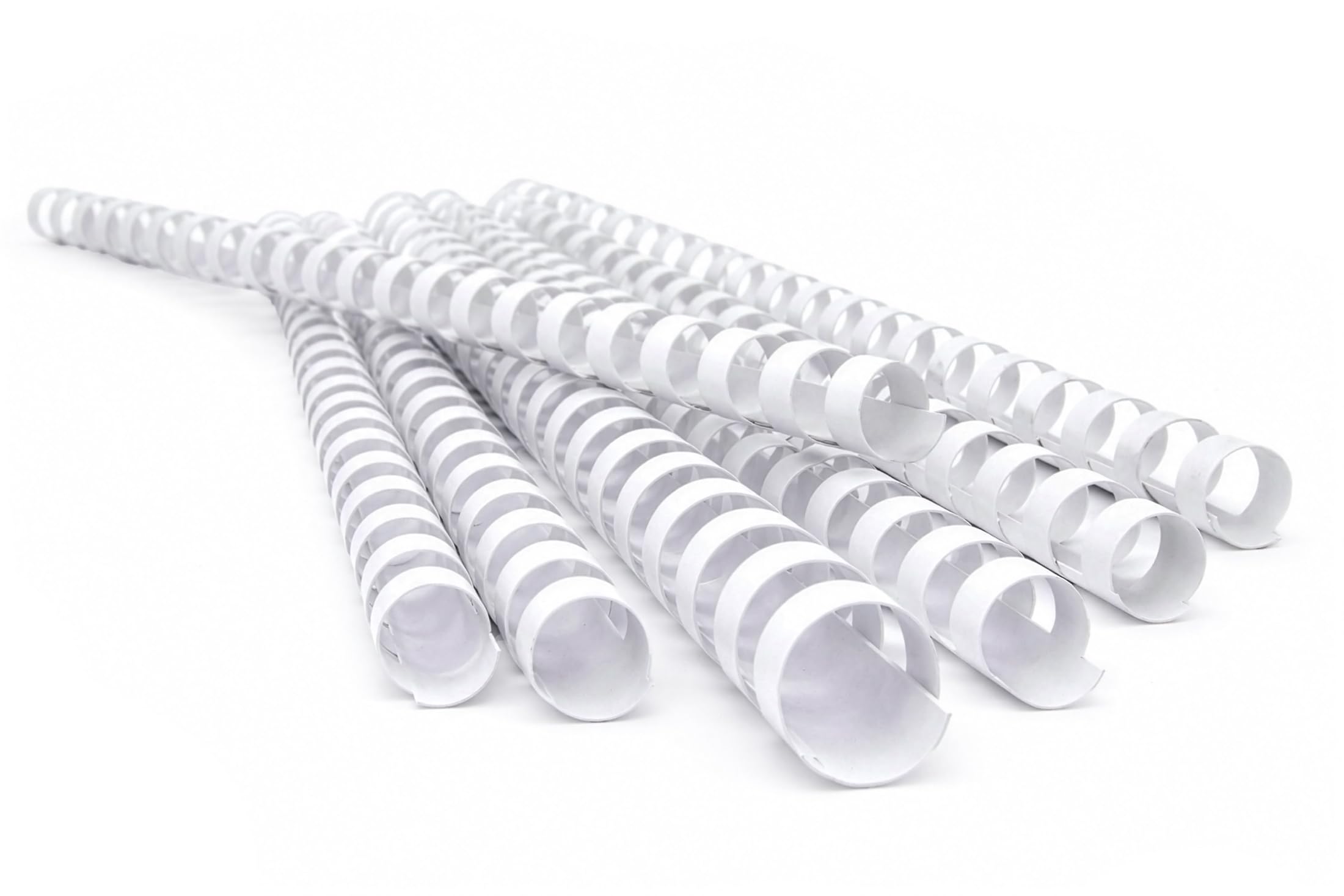 PAVO Premium 19mm A4 Plastic Binding Combs - White (Pack of 100)