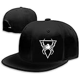 Horror Skull Hat Snapback Hat for Men Women Black Adjustable Classic Adult Baseball Cap Flat Bill Hip Hop Cap