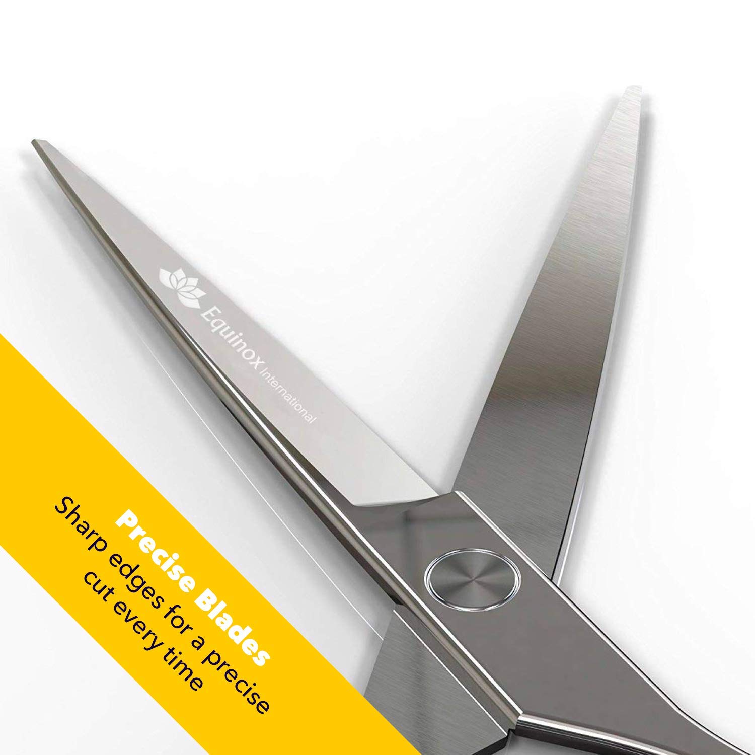 Equinox Barber & Salon Styling Series - Barber Hair Cutting Scissors/Shears - 6.0" Overall Length - Detachable Finger Rest - High Quality Stainless Steel : Beauty
