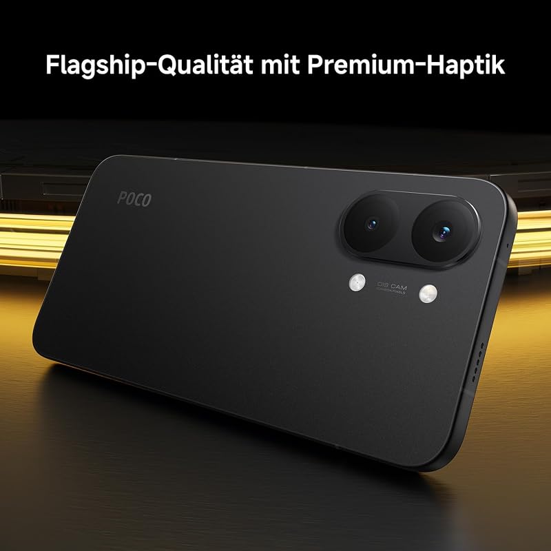 Poco X8 Pro Max Smartphone 12GB+512GB Unlocked Dimensity 9500s Prozessor 8500mAh Akku Ultra-helles AMOLED-Display 50MP Light Fusion 600 Hauptkamera mit OIS Handy in Schwarz 3 Jahre Garantie