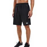 Souke Sports Men's 2 in 1 Running Shorts 7" Gym Workout Shorts with Liner | Quick Dry Fabric, Breathable Mesh, Lined Brief, Athletic Exercise Jogging Tennis, Anti-Chafe, Zipper Pockets, Stretch Fit