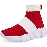 Casbeam Boys and Girls Breathable Lightweight Fashion Casual Sports Walking Shoes Running Sneakers High Top (Toddler/Little Kid Bib Kid)