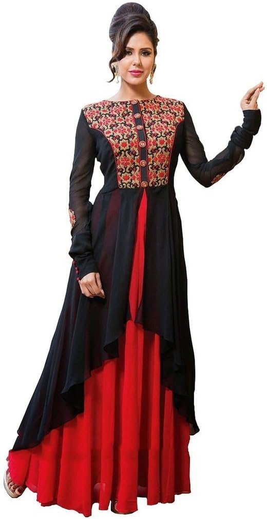 RUHANI Women's Anarkali Salwar Kameez Designer Indian Dress Bollywood Ethnic Party