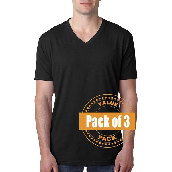 Next Level Men's Premium Fitted Tee 3-Pack - Super Soft, Shrink-Resistant Crew Neck Shirts (Black, Large) - View #8