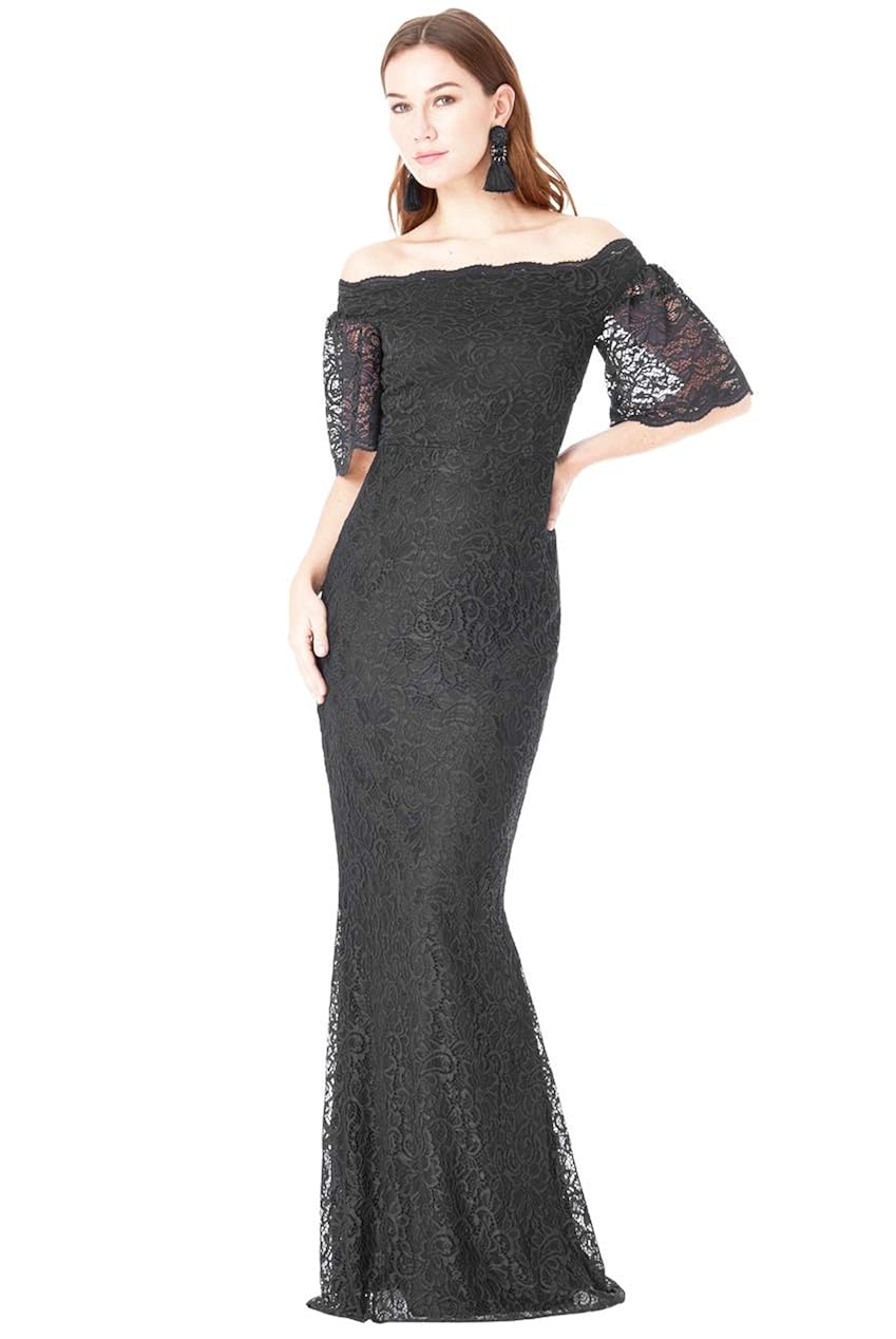 black lace maxi dress uk