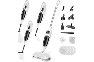 HOMGIM Steam Mop - All-in-one Powerful Handheld Steam Cleaner Detachable Floor Steamer with 12 Accessories, MultiPurpose Steamer for Hardwood Floors,Clothes,Windows,Tiles,Furniture,Carpet, Whole Home Use