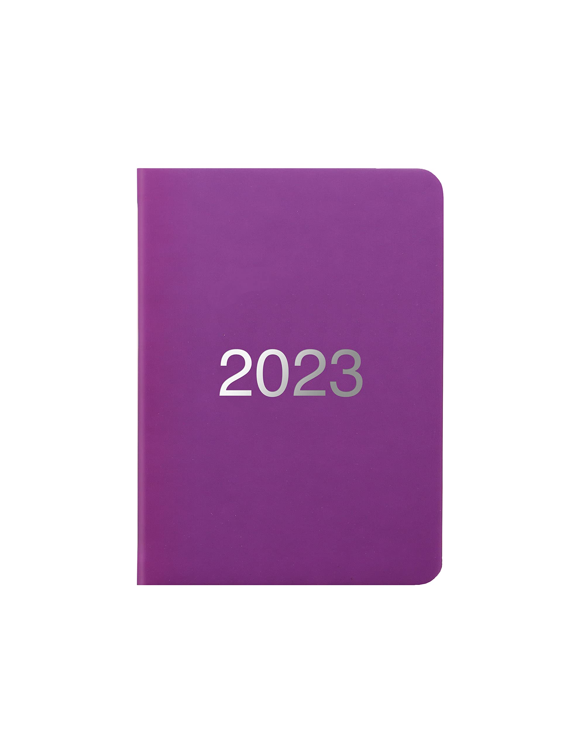 Letts of London Dazzle A6 week to view 2023 diary - purple (23-081688)