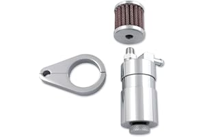 V-Twin Manufacturing Chrome Engine Breather Oil Collector 40-0595