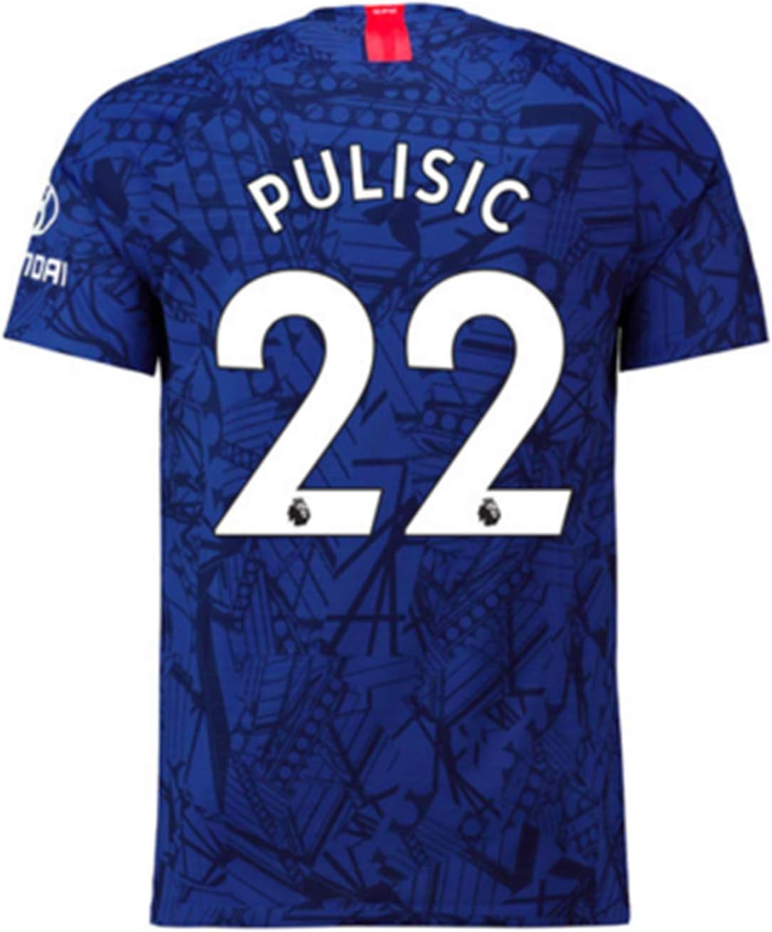 FOOTRUM Chelsea Pulisic # 22 Soccer Jersey 2019-2020 Home Mens Jerseys Blue