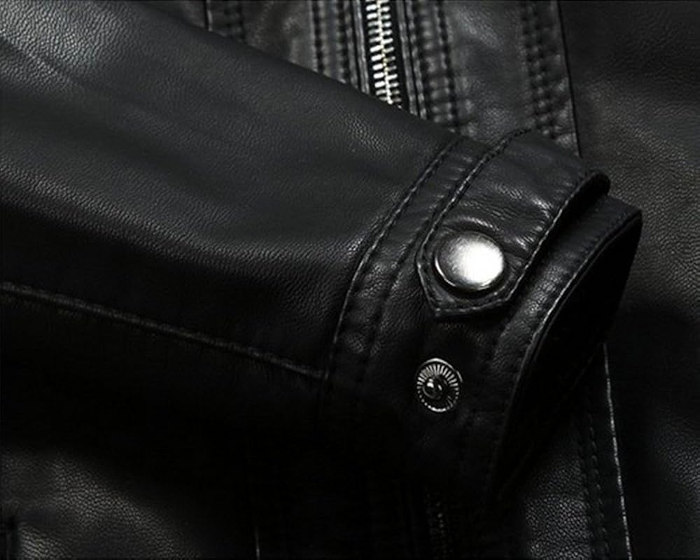 LJYH Boys Leather Jacket New Thick Velvet Children's Clothing Coat PU Leather: Clothing