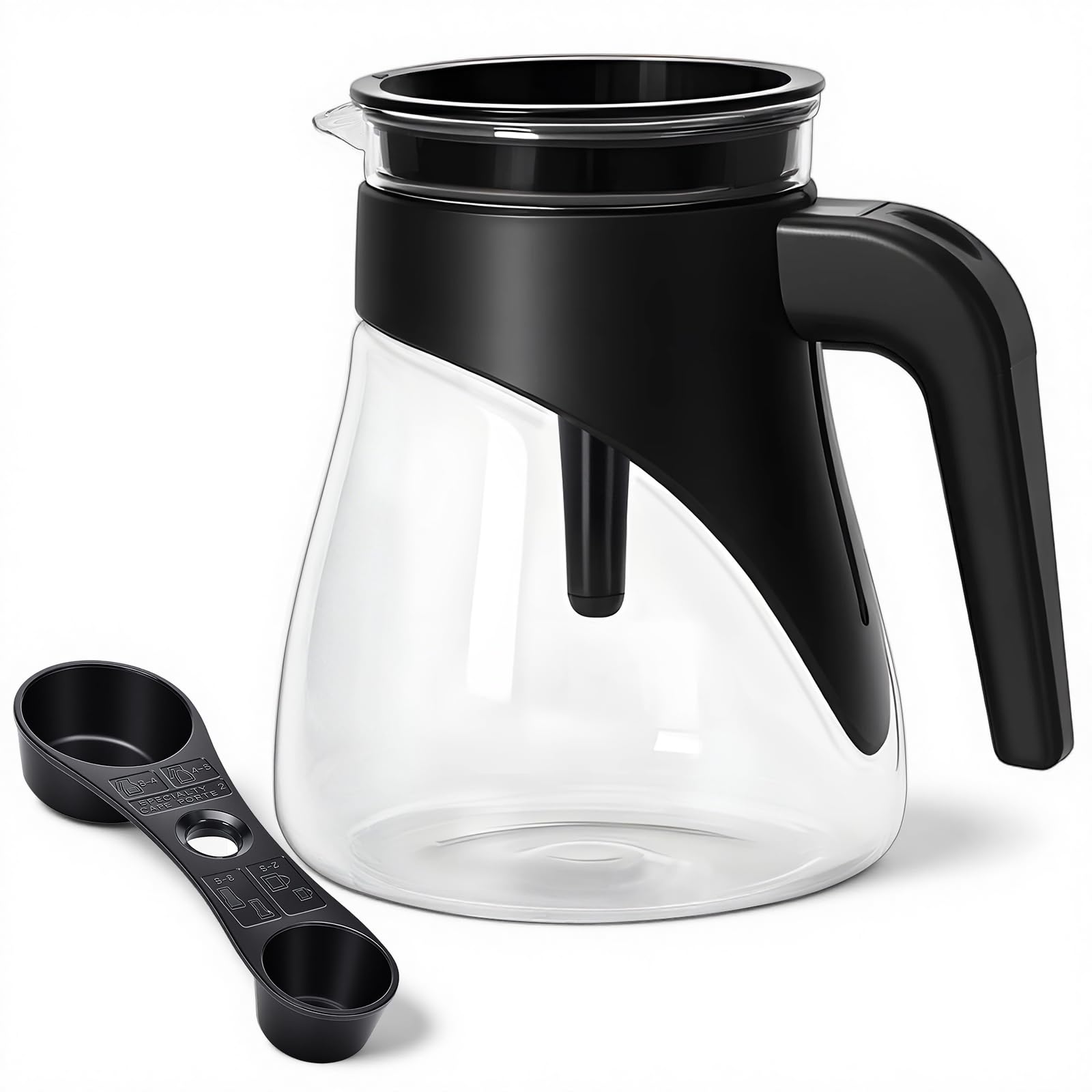 Photo 1 of 13-Cup Glass Coffee Pot Replacement for Ninja CM300 CM371 CM400 CM401 CFP101 CFP301 CFP307 CP301 CF091 CFN601, Coffee Maker Carafe with Brew-Through Lid & Sturdy Handle
