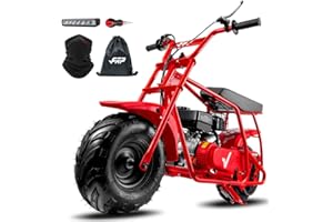 FRP Mini Dirt Bike GMB100, 99 CC Gas Powered Mini Bike 4 Stroke 3HP, Off Road Mini Bikes for Kids and Adult, Trail Bike Up to