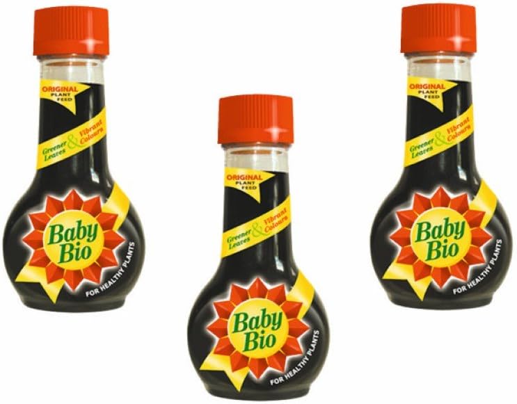 Pack of 3 Baby Bio 175ml Original Plant Feed Bottles, For Healthy