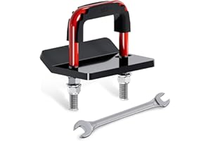 EilxMag Hitch Tightener, Heavy Duty Anti Rattle Hitch Stabilizer for 2" Hitch, Trailer Hitch Stabilizer with Rubber Isolator & Wrench for Hitch Mount, Cargo Carrier, Bike Rack (1 Pack, Red & Black)