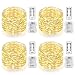 Homestarry 4 Pack Fairy String Lights Battery Operated Waterproof 8 Modes Remote Control, 66 LED's, 16.4 ft, Multicolor primary