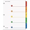 Cardinal OneStep Index System, 5-Tab, Numbered, Multi-Color, 1 Set (60518)