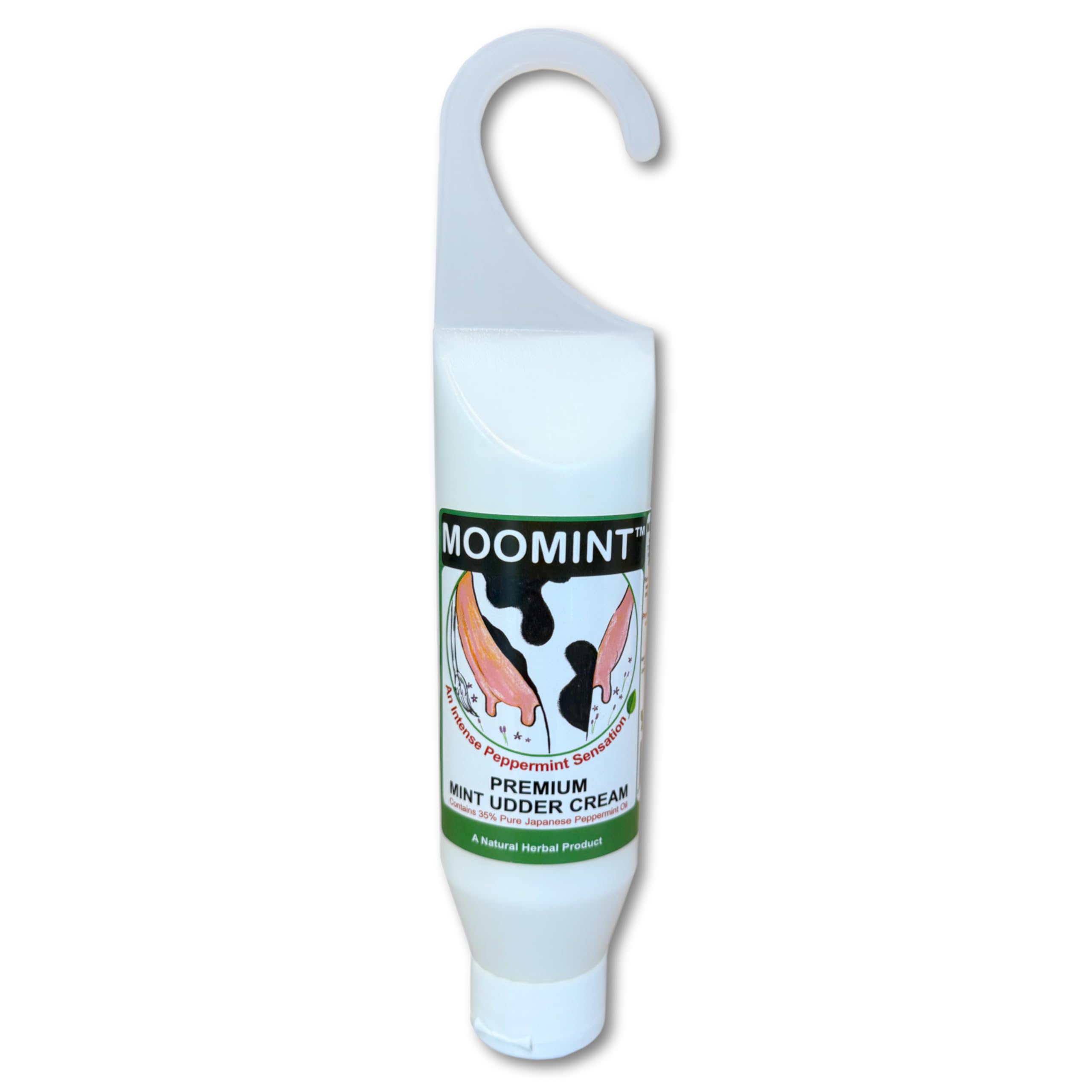 MOOMINT Udder Mint Cream with 35% Pure Japanese Peppermint Oil - Proven Formula for Over 30 Years - 250ml