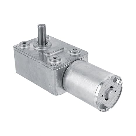 Akozon Getriebemotor Reversible Hochdrehmoment Turbo Schnecke Getriebe Gleichstrommotor DC 12V Metall Geschwindigkeitsreduzie