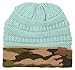 H-6020a-8006 Solid Ribbed Beanie - Camo Mint