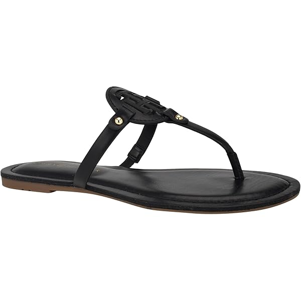 Marc Fisher LTD Women's Marris Flat Sandal - Adjustable Ankle Strap & Square Toe