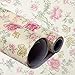 yazi Self Adhesive Shelf Liner Moisture Proof Drawer Paper Shelf Liner,17x78 Inches,Flowers