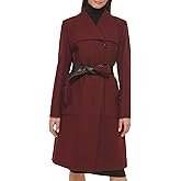 Cole Haan Women's Belted Coat Wool With Cuff Details