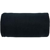 Brookstone Travel Blanket - 2-in-1 Super Soft Fleece Lightweight Throw Blanket with Carrying Pouch, Airplane & Car Travel Essentials, Black Foot Pocket