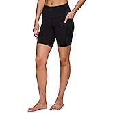 RBX Activewear Women's 7" Ultra Hold Bike Short with Pockets, High Waist Squat Proof Biker Workout Shorts for Running, Yoga