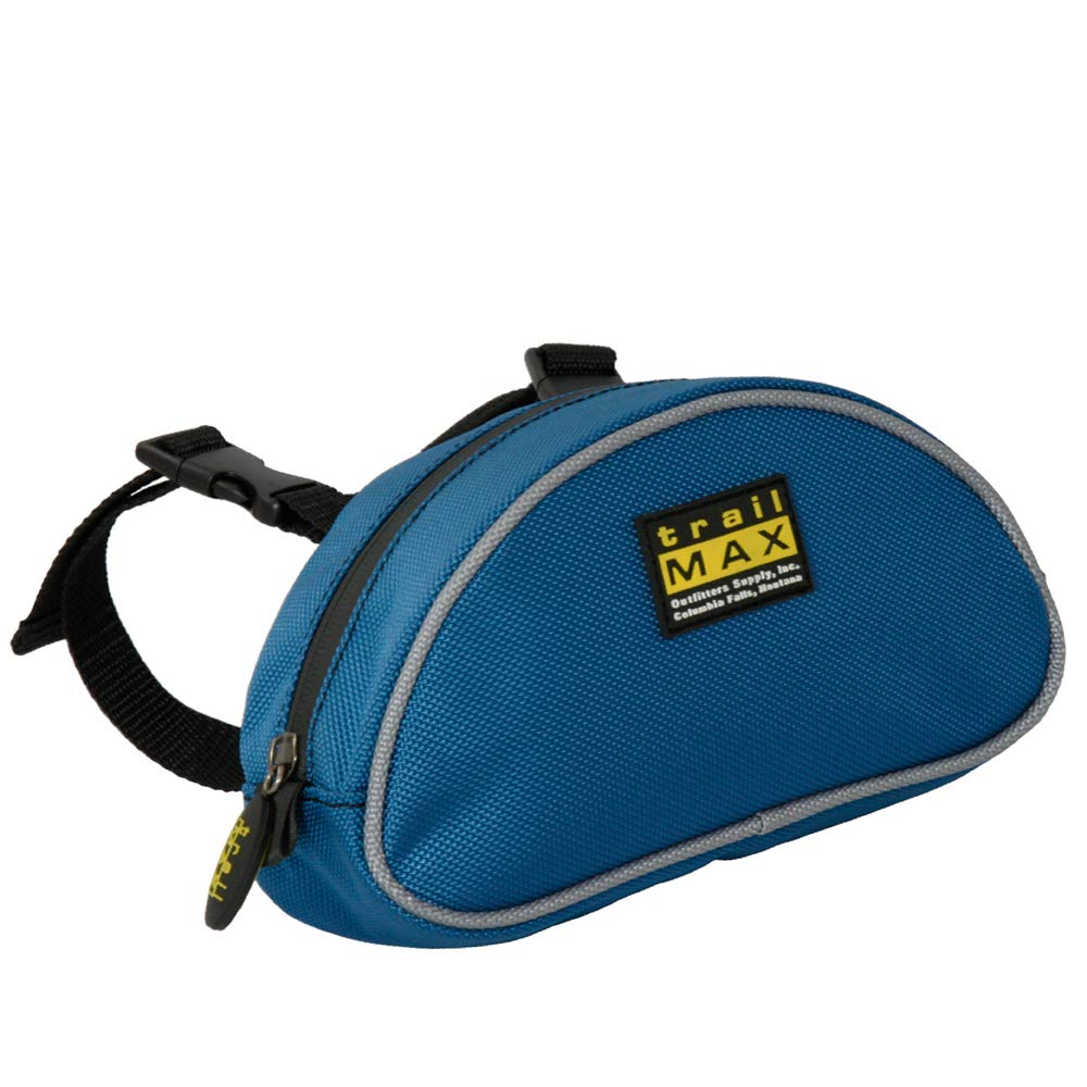 TrailMax 500 Series Saddle Pommel Pocket Bag for Horse Trail Riding; Saddle Pommel Pocket Western & Endurance Saddles; Cellphone Horn Bag; Trail Riding Cellphone Pommel Pocket; Glacier Blue & Frost