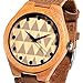 Wooden Watches Bamboo Wood Soft Leather Strap Unisex