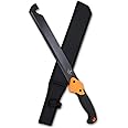 Snake Eye Machete with Heavy Duty Construction-Ergonomic Non-Slip Handle and Belt Sheath for Gardening, Land-Management, Bushcraft, Hunting and Outdoor