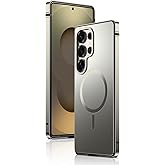 IMCHEN for Samsung Galaxy S25 Ultra Metal Case - Heavy-Duty Protection | Titanium