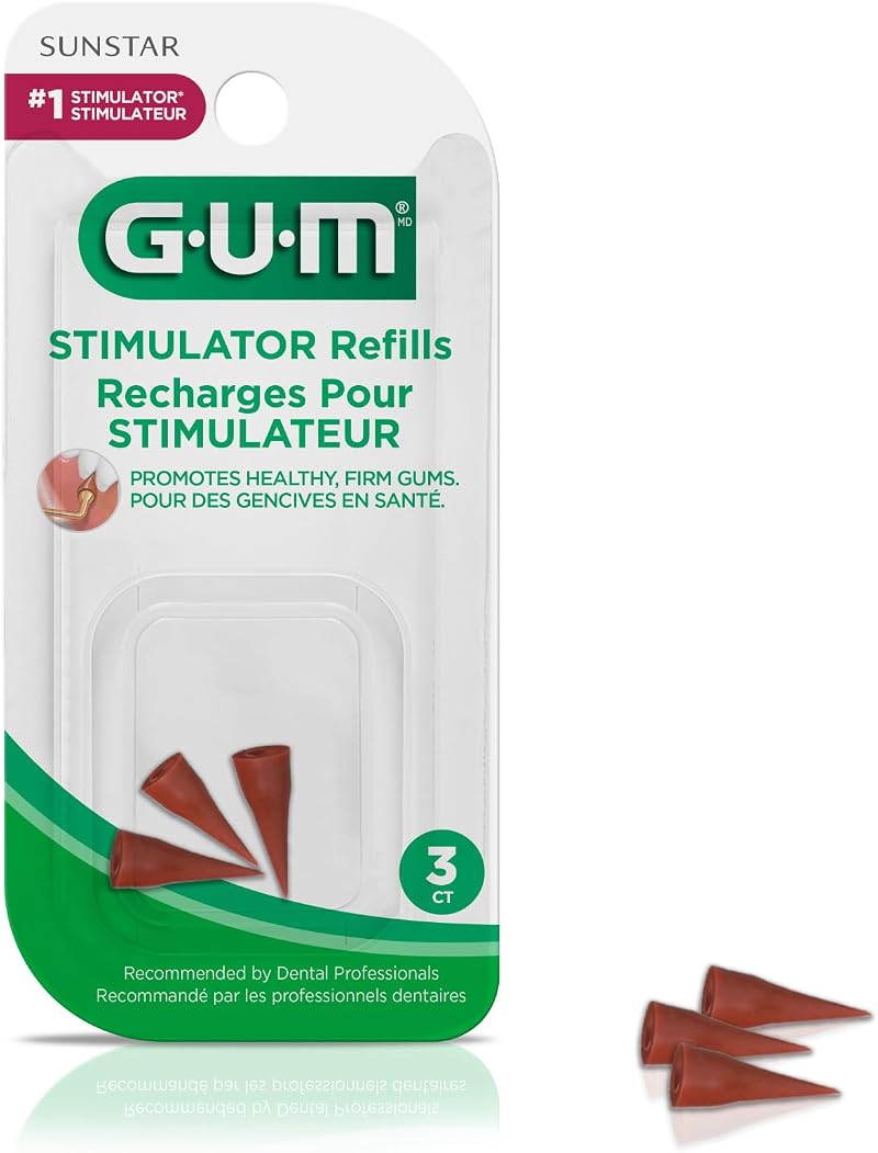 GUM Stimulator Refills 601 3 Each Pack of 3 Oral Care Refills