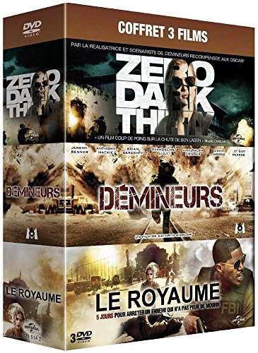 Coffret 3 Films - Zero Dark Thirty + Démineurs + Le Royaume - Pack