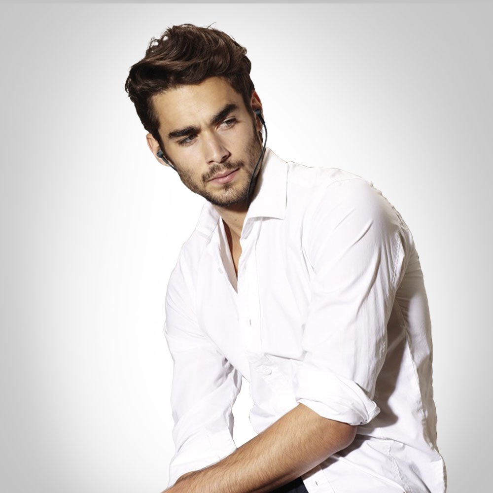 Auricolari in Ear Cuffie Stereo Universali Headset con Microfono VEENAX M6 per Sport Running Gaming Compatibile con Apple iPhone 7 8 6 Plus iPad iPod Samsung Sony Huawei Android Cellulare Nero